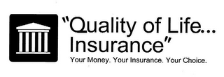 "QUALITY OF LIFE...INSURANCE" YOUR MONEY. YOUR INSURANCE. YOUR CHOICE.