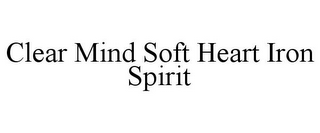 CLEAR MIND SOFT HEART IRON SPIRIT