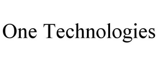 ONE TECHNOLOGIES