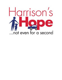 HARRISON'S HOPE . . . NOT EVEN FOR A SECOND