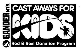 GANDER MTN. CAST AWAYS FOR KIDS ROD & REEL DONATION PROGRAM