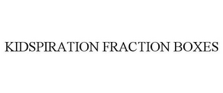 KIDSPIRATION FRACTION BOXES