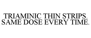 TRIAMINIC THIN STRIPS. SAME DOSE EVERY TIME.