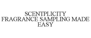 SCENTPLICITY FRAGRANCE SAMPLING MADE EASY