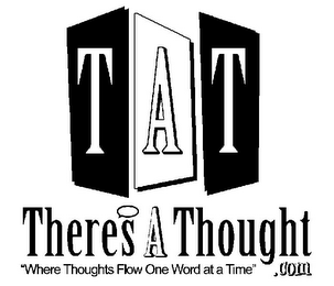 TAT THERES A THOUGHT .COM "WHERE THOUGHTS FLOW ONE WORD AT A TIME"