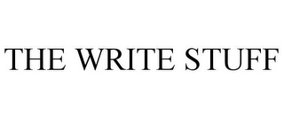 THE WRITE STUFF