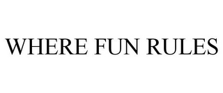WHERE FUN RULES