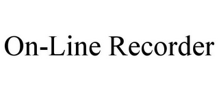 ON-LINE RECORDER