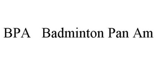 BPA BADMINTON PAN AM