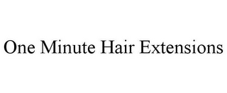 ONE MINUTE HAIR EXTENSIONS