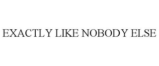 EXACTLY LIKE NOBODY ELSE