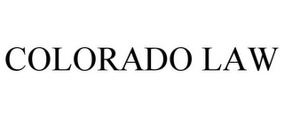 COLORADO LAW