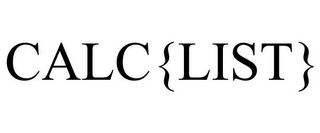 CALC{LIST}