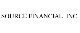 SOURCE FINANCIAL, INC.