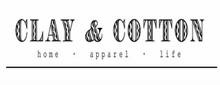 CLAY & COTTON HOME · APPAREL · LIFE