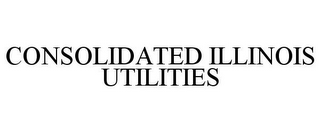 CONSOLIDATED ILLINOIS UTILITIES