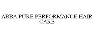 ABBA PURE PERFORMANCE HAIR CARE