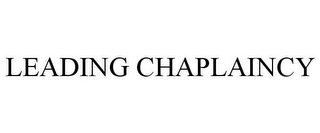 LEADING CHAPLAINCY