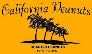 CALIFORNIA PEANUTS ROASTED PEANUTS NET WT 4 OZ. (113.4G)