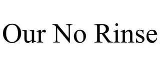 OUR NO RINSE
