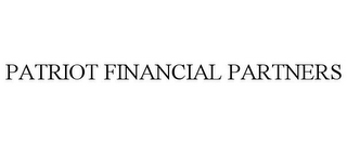 PATRIOT FINANCIAL PARTNERS