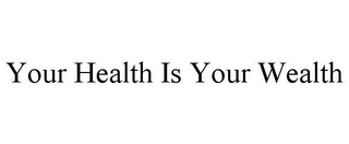 YOUR HEALTH IS YOUR WEALTH