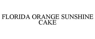 FLORIDA ORANGE SUNSHINE CAKE