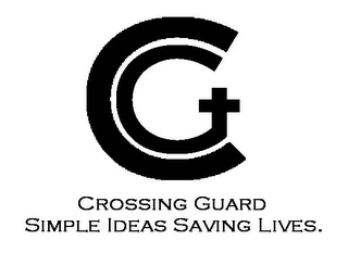 CG CROSSING GUARD SIMPLE IDEAS SAVING LIVES.