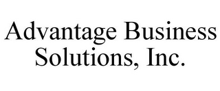 ADVANTAGE BUSINESS SOLUTIONS, INC.