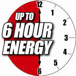 UP TO 6 HOUR ENERGY 12 1 2 3 4 5 6