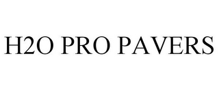 H2O PRO PAVERS