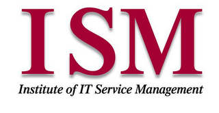 ISM INSTITUTE OF IT SERVICE MANAGEMENT