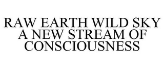 RAW EARTH WILD SKY A NEW STREAM OF CONSCIOUSNESS