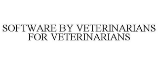 SOFTWARE BY VETERINARIANS FOR VETERINARIANS