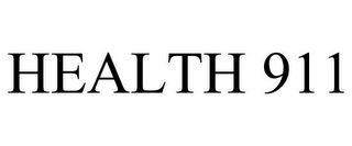 HEALTH 911