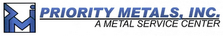 PMI PRIORITY METALS, INC. A METAL SERVICE CENTER