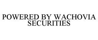 POWERED BY WACHOVIA SECURITIES