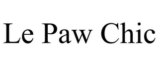 LE PAW CHIC