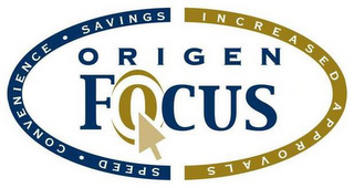 ORIGEN FOCUS SPEED CONVENIENCE SAVINGS INCREASED APPROVALS