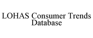 LOHAS CONSUMER TRENDS DATABASE