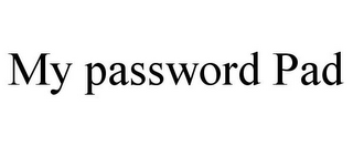 MY PASSWORD PAD