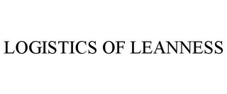LOGISTICS OF LEANNESS