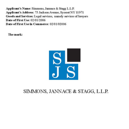 SJS SIMMONS, JANNACE & STAGG, L.L.P.