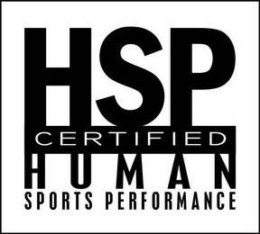 HSP CERTIFIED HUMAN SPORTS PERFORMANCE