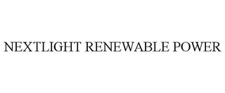 NEXTLIGHT RENEWABLE POWER