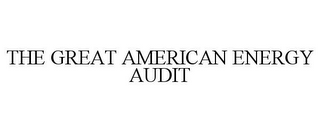 THE GREAT AMERICAN ENERGY AUDIT