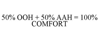 50% OOH + 50% AAH = 100% COMFORT