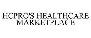 HCPRO'S HEALTHCARE MARKETPLACE