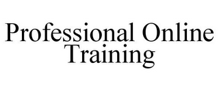 PROFESSIONAL ONLINE TRAINING