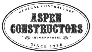 ASPEN CONSTRUCTORS INCORPORATED GENERALCONTRACTORS SINCE 1988